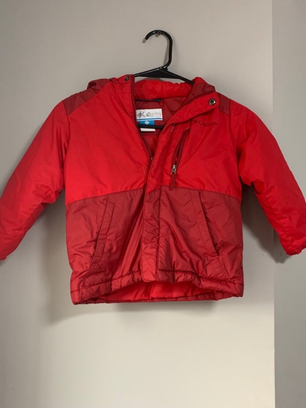 Columbia Kids Winter Jacket Red Hooded - Size 4T